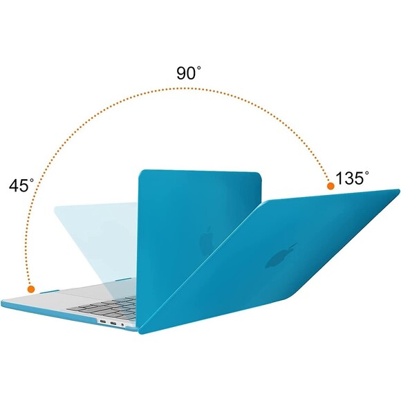 MacBook 13in Aqua Blue Snap On Hard Shell Case Laptop Cover - Picture 1 of 5